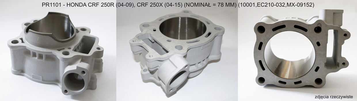 Cylinder Honda CRF250R 04-09, CRF250X 04-17 (STD 78mm) Nicasil