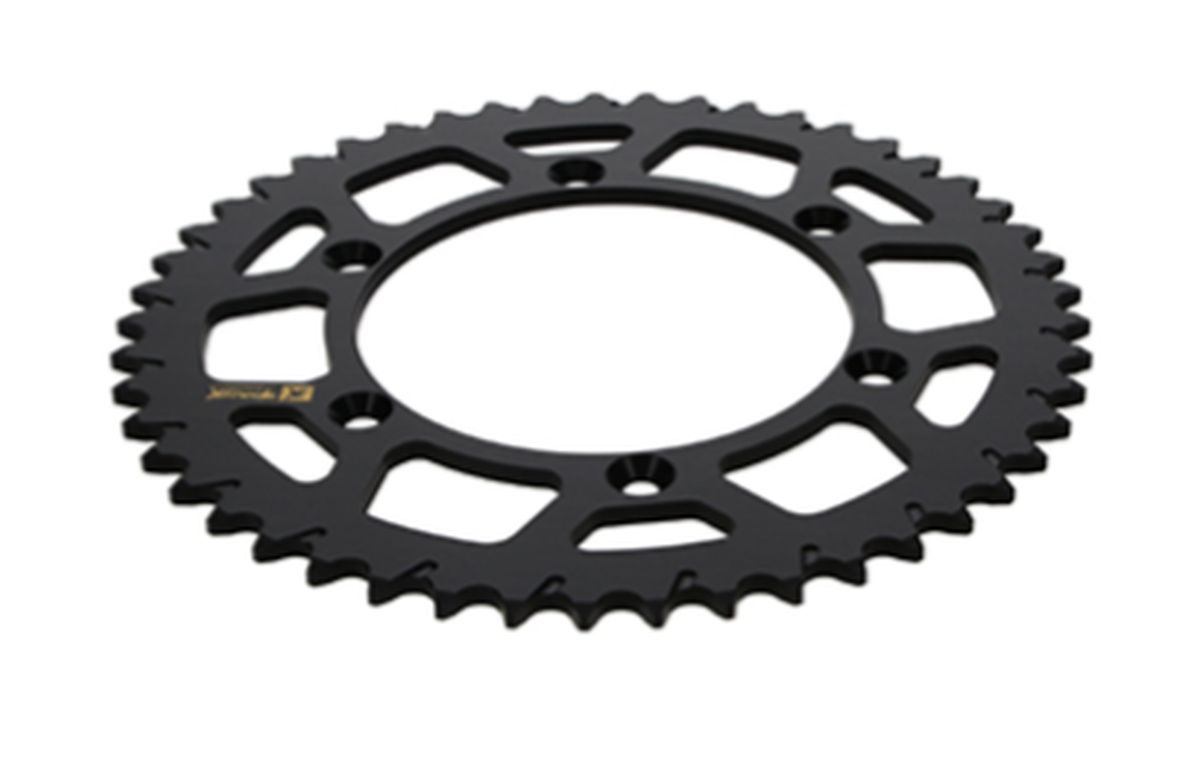 REAR SPROCKET 808 52 ALUMINUM SUZUKI RM 125 '80-'11, RM 250 '87-'12 (JTR808.52) (CHAIN 520) BLACK COLOR