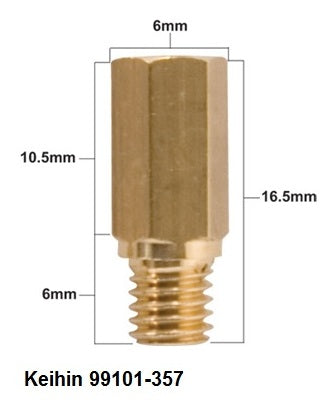 MAIN NOZZLE KEIHIN TYPE 99101-357 DIAMETER #128 (1 PC.)