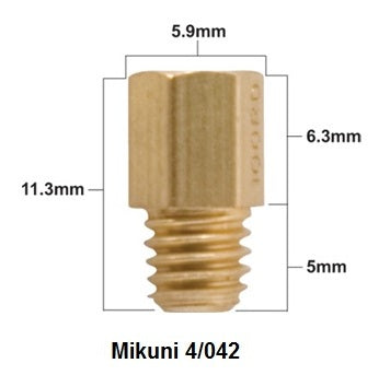 MAIN NOZZLE MIKUNI TYPE 4/042 DIAMETER #260 (1 PC.)