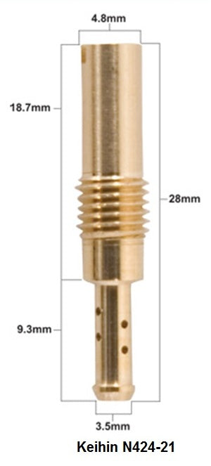 IDLE JET KEIHIN TYPE N424-21 DIAMETER #50 (1 PC.)