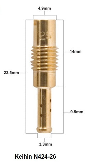 IDLE JET KEIHIN TYPE N424-26 DIAMETER #35 (1 PC.)