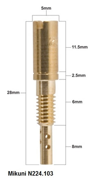 IDLE JET MIKUNI TYPE N224.103 DIAMETER #20 (1 PC.)