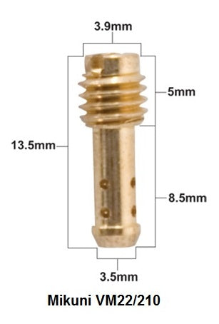 IDLE JET MIKUNI TYPE VM22/210 DIAMETER #15 (1 PC.)