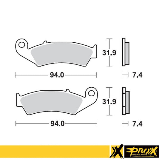 BRAKE PADS KH125 HONDA CR125/250/500 '87-94 FRONT