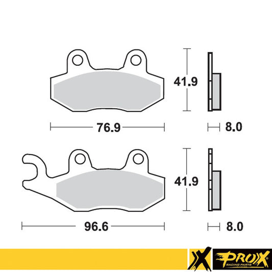 BRAKE PADS KH135 / KH214 YAMAHA YZ 125/250 '90-97 FRONT