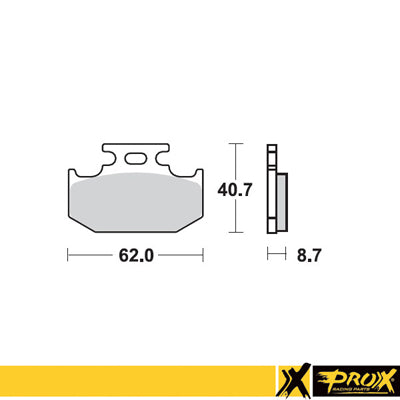 BRAKE PADS KH152 KAWASAKI KX 125/250/500 '89-94, SUZUKI RM 125/250 '89-94, YAMAHA YZ 125 '92-97, 250 '92-97, YZ/YZF 400 '98 REAR