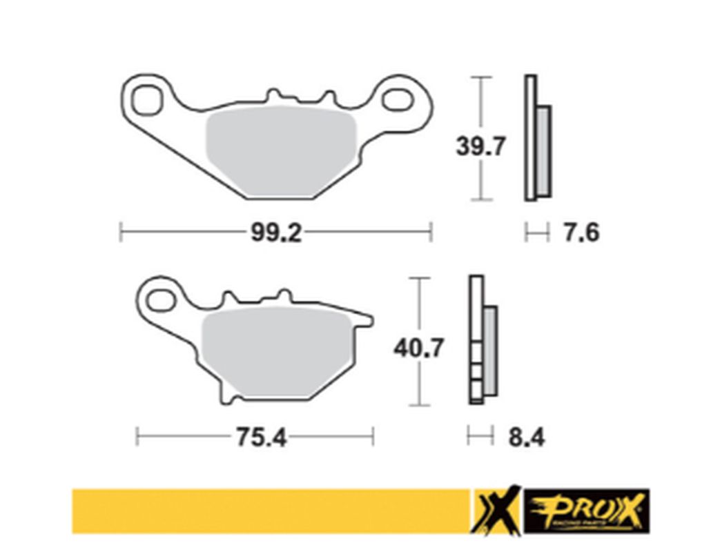BRAKE PADS KH230 SINTER KAWASAKI KMX 125 '99-'03, SUZUKI RM 80/85 '96-'04 FRONT