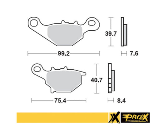 BRAKE PADS KH230 SINTER KAWASAKI KMX 125 '99-'03, SUZUKI RM 80/85 '96-'04 FRONT