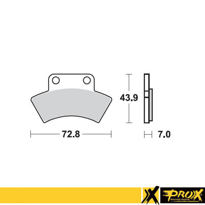 BRAKE PADS KH232 POLARIS SCRAMBLER / SPORTSMAN 400 '94-97 REAR