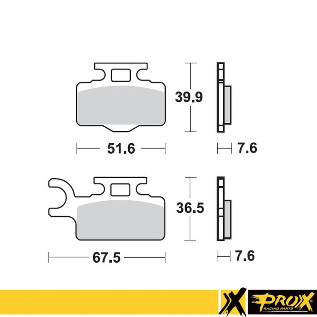 BRAKE PADS KH302 KAWASAKI KX 65 '00-20, SUZUKI RM 65 '03-05 FRONT