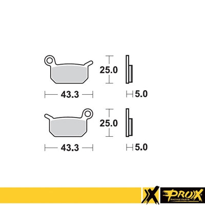 BRAKE PADS KH325 KTM SX 50 FRONT / REAR, SX 65 REAR