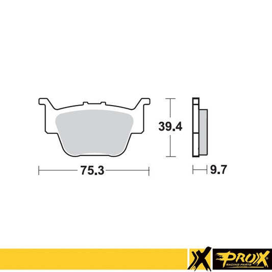 BRAKE PADS KH373 HONDA TRX 450R '04-14 REAR