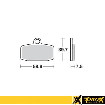 BRAKE PADS KH612 KTM Freeride 350 '12-17, Freeride 250R '14-17, SX 85 '12-20 FRONT