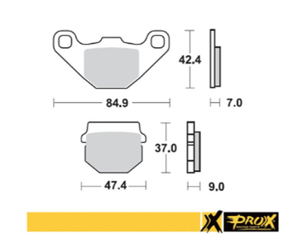 BRAKE PADS KH83 KAWASAKI KMX 125 '86-'98, KDX 125 '90-'94, KX 80 '88-'96, SUZUKI RM 85 '02-'04, RM 80 '86-'01 FRONT