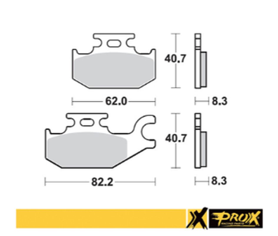 BRAKE PADS KH413 SUZUKI LT-A/F 400F '08-'15, LT-A 450X '07-'10, LT-A 700X '05-'07, LT-A 750X '08-'15 LEFT FRONT