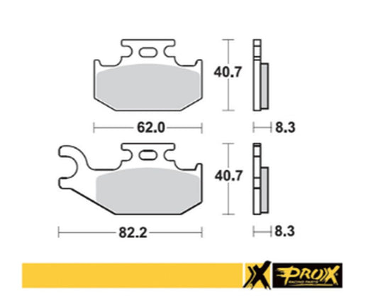 BRAKE PADS KH414 SUZUKI LT-A/F 400F '08-'15, LT-A 450X '07-'10, LT-A 700X '05-'07, LT-A 750X '08-'15 RIGHT FRONT