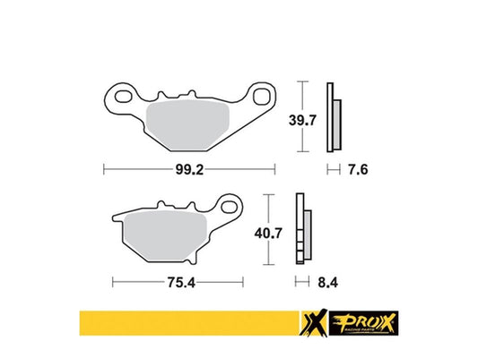 BRAKE PADS KH401 SUZUKI RM 85 '05-22 REAR
