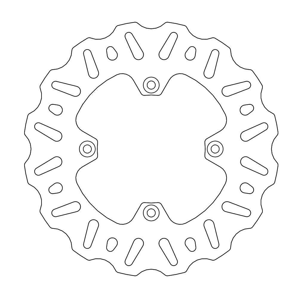 BRAKE DISC REAR SUZUKI RM 85 '05-'17 WAVE