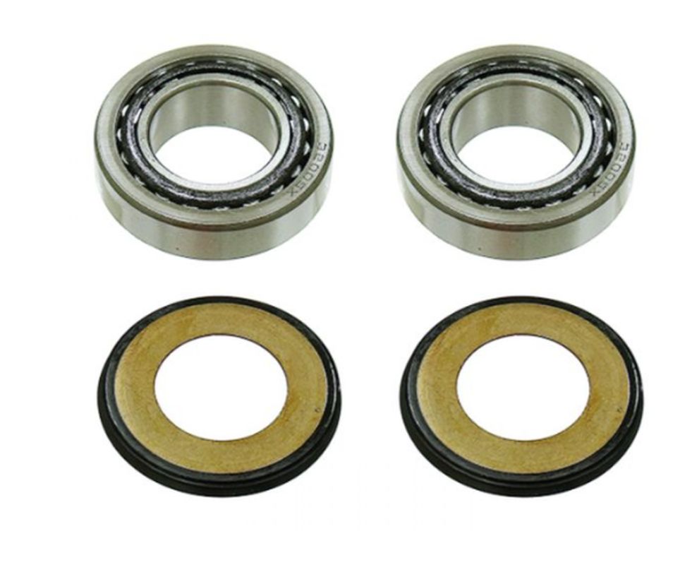 Steering Head Bearings with Seals Honda CRM125R 93-99, NX125 95-97, Kawasaki KX65 00-18, KX80 86-18, KX85 86-18, KX100 95-18, KLX140 08-18, Yamaha YZ80 93-18, YZ85 93-18, XT250 08-18, Suzuki RM65 03-05