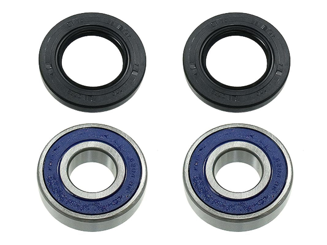 Front Wheel Bearings with Seals BMW G650X Moto 06-07, Honda CBR600F4 99-00, CBR650F 14-16, NC700 12-16, VT750C 04-16, VFR800 98-15, CBR900RR 98-99, XL1000V Varadero 99-11, CBR1100XX 99-07