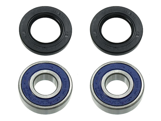 Front Wheel Bearings with Seals BMW G650X Moto 06-07, Honda CBR600F4 99-00, CBR650F 14-16, NC700 12-16, VT750C 04-16, VFR800 98-15, CBR900RR 98-99, XL1000V Varadero 99-11, CBR1100XX 99-07