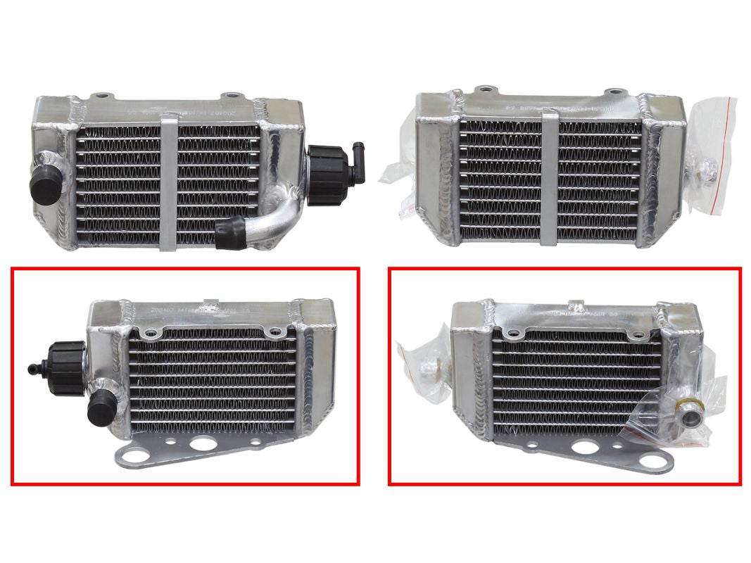 Radiator GasGas MC65 21-23, KTM SX50 12-23 Reinforced Standard Capacity Left (OEM:45235007200)