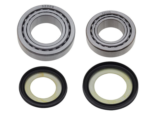 Steering Head Bearings with Seals Kawasaki KLX300R 97-22, KLX300SM 21-22, KX500 83-04, KLX650 83-96, KX125 82-91, KDX200 81-06, KDX220 81-06, KDX250 81-06, KLX250 94-20, KX250 79-91, Suzuki DR350, DR500, DR650, DR800