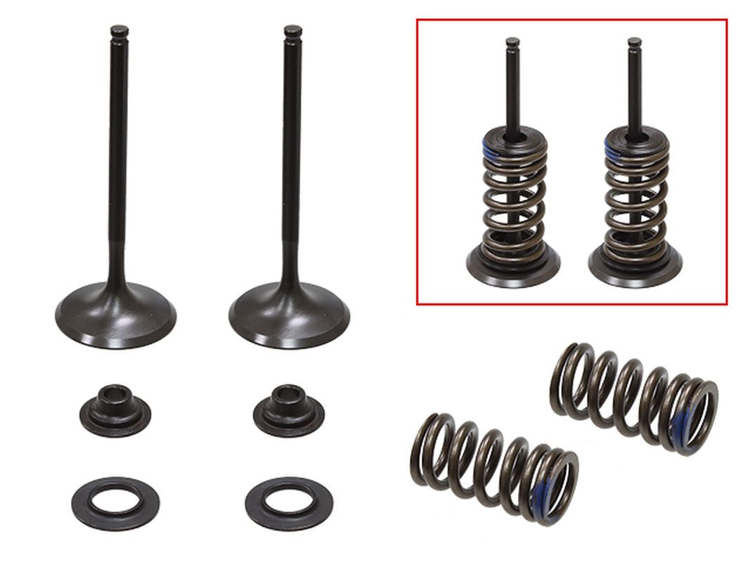 Intake Valves (Set of 2 with springs & retainers) Kawasaki KXF250 04-06, Suzuki RMZ250 04-06 Steel (MX-09509I) (31x4.48x79mm)