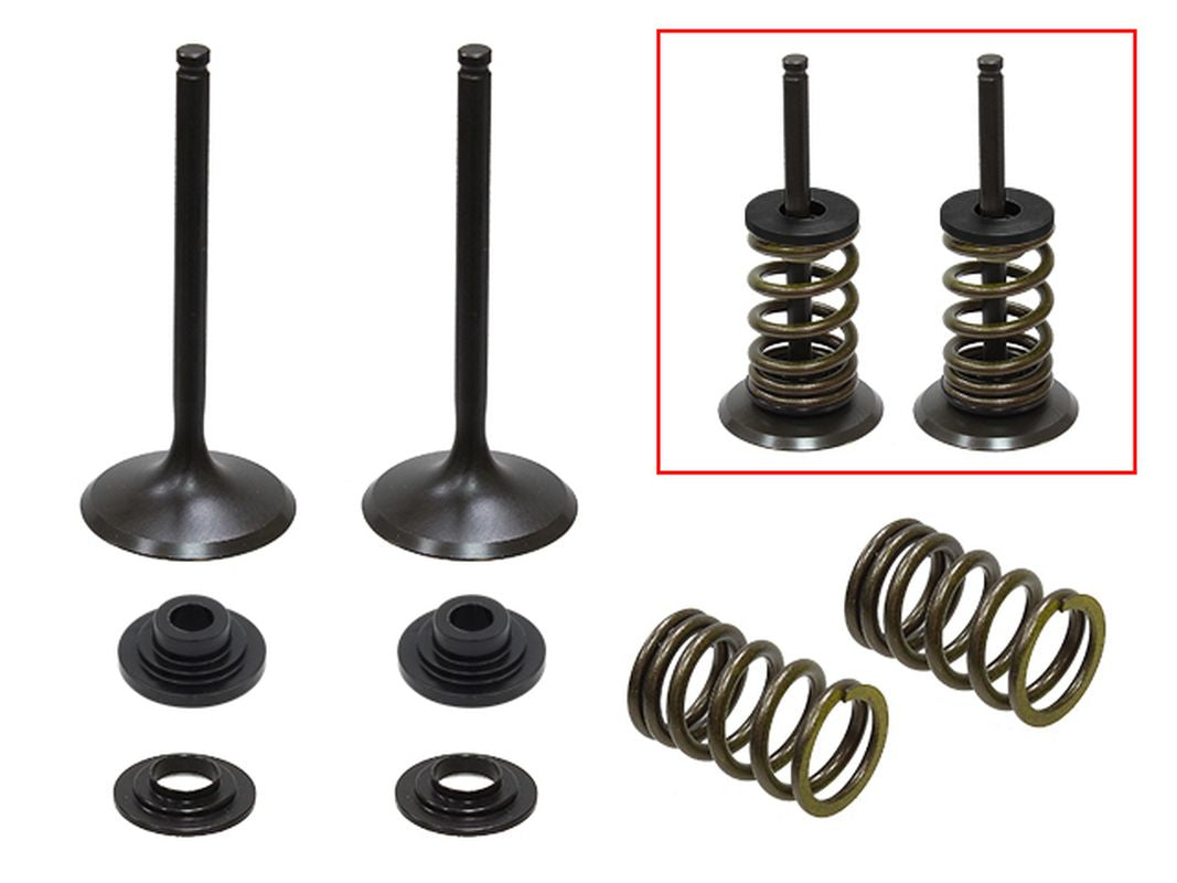 Intake Valves (Set of 2 with springs & retainers) Suzuki RMZ450 08-15, RMX450 10-14 Steel (MX-09527I) (35.9x5.48x81.9mm)