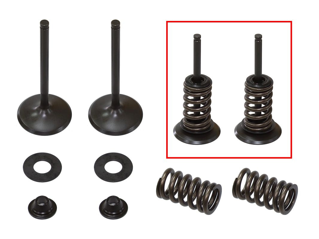 Intake Valves (Set of 2 with springs & retainers) Kawasaki KXF450 06-08, KFX450R 08-13 Steel (35.95x5.45x83.3mm)