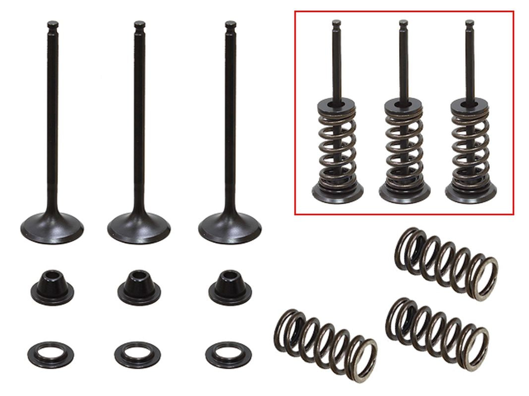 Intake Valves (Set of 2 with springs & retainers) Yamaha YZF250 01-13, GasGas EC250F 10-15, GasGas 300F 13-15 Steel (XU-09519I, XU-09522I) (23x3.99x78.6mm) (23x3.98x80.1mm)