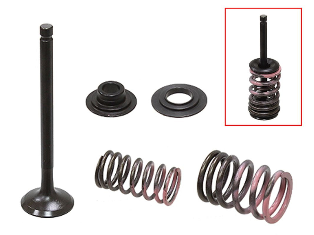 Exhaust Valve (Complete with springs & retainers) Honda CRF110F 13-23, CRF125F 13-23, CRF125FB 13-23 Steel (MX-09558E) (21x4.96x76mm)