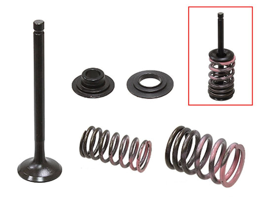Exhaust Valve (Complete with springs & retainers) Honda CRF110F 13-23, CRF125F 13-23, CRF125FB 13-23 Steel (MX-09558E) (21x4.96x76mm)