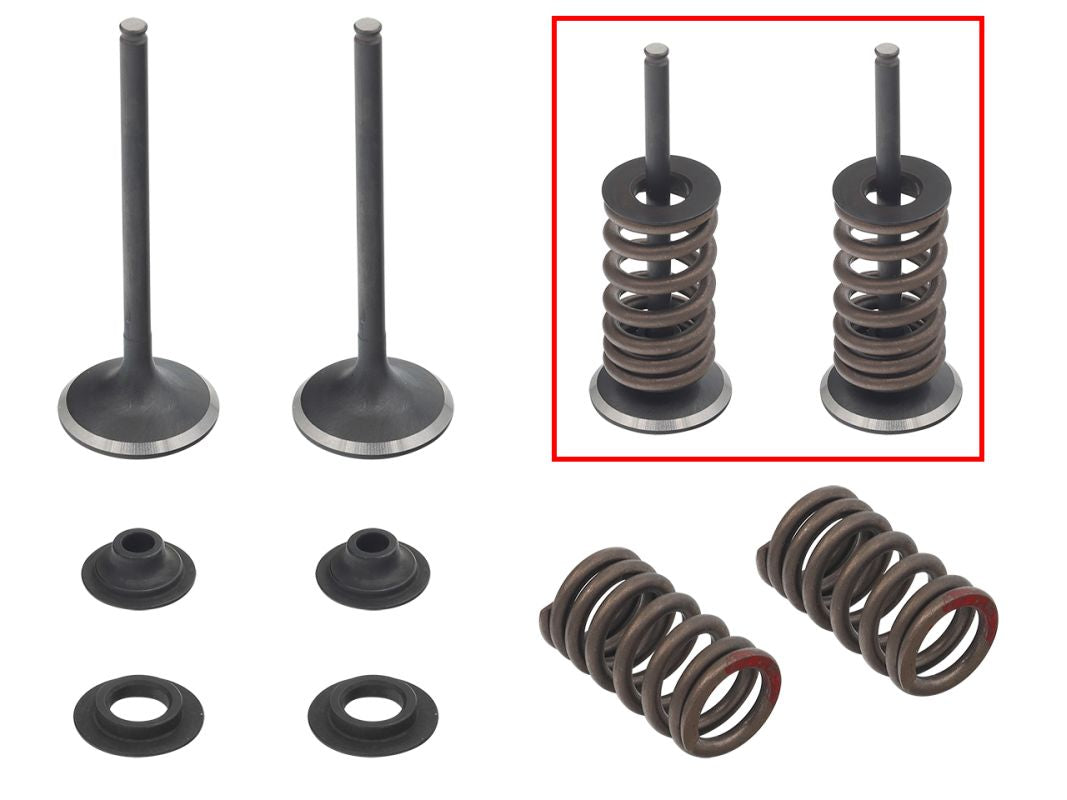 Exhaust Valves (Set of 2 with springs & retainers) Honda CRF450R 07-08 Steel (MX-09501E) (30x4.98x84.3mm)