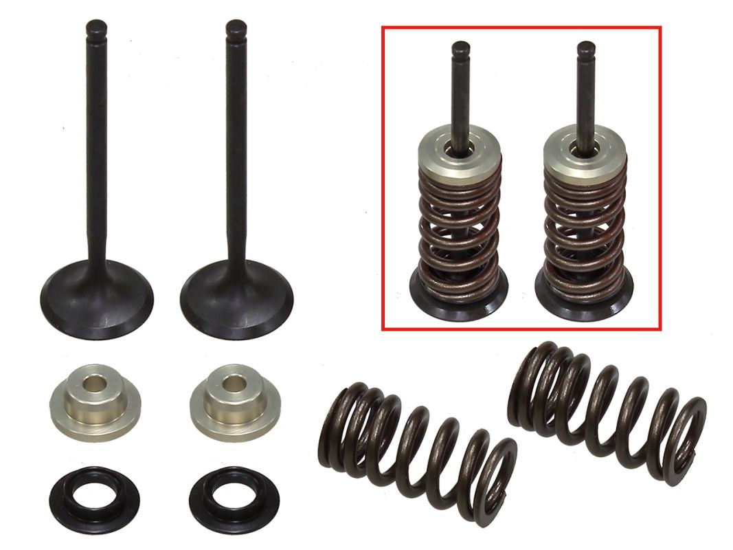 Exhaust Valves (Set of 2 with springs & retainers) Suzuki RMZ250 07-22 Steel (MX-09530E) (25x4.46x80.7mm)