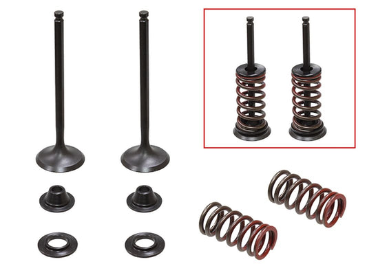 Exhaust Valves (Set of 2 with springs & retainers) Yamaha WRF250 01-13, YZF250 01-13 Steel (MX-09522I) (24.5x4.47x78mm)