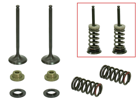 Exhaust Valves (Set of 2 with springs & retainers) Yamaha YZF250 01-13, WR250F 01-13 Steel (MX-09519E) (24.5x4.47x78mm)