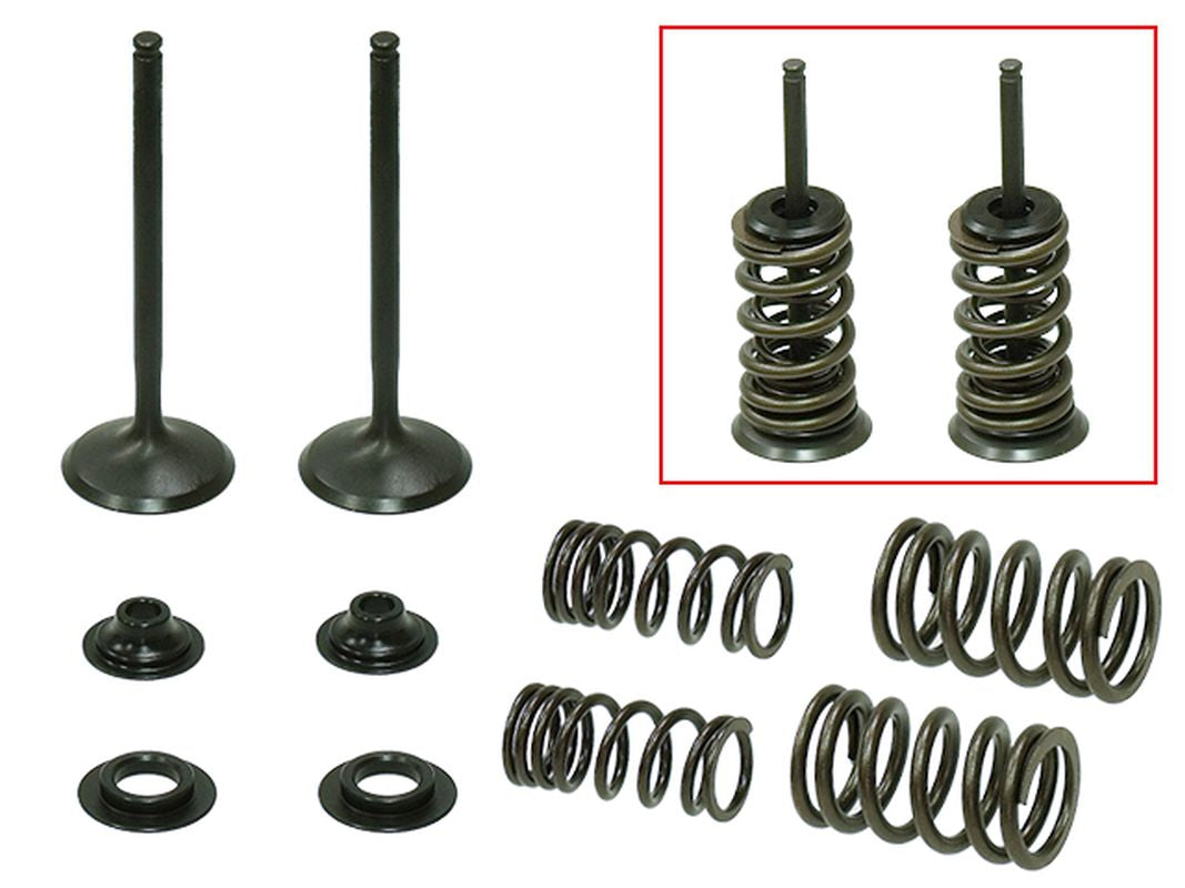 Exhaust Valves (Set of 2 with springs & retainers) Honda CRF450X 05-17 Steel (MX-09503E)