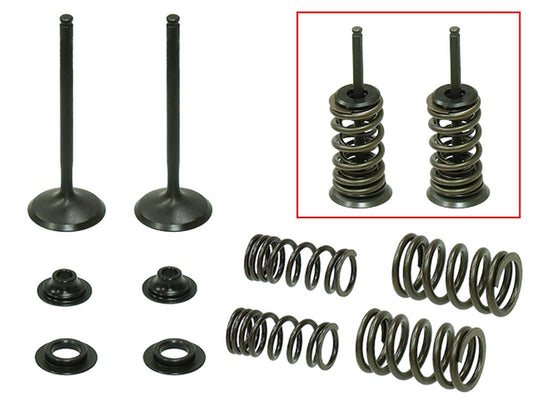 Exhaust Valves (Set of 2 with springs & retainers) Honda CRF450X 05-17 Steel (MX-09503E)