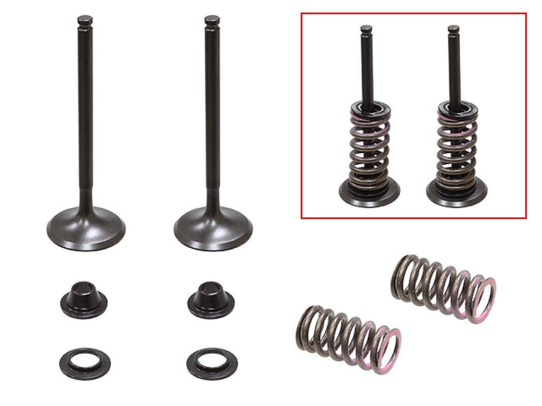 Exhaust Valves (Set of 2 with springs & retainers) Yamaha YZF450 10-13 Steel (MX-09541E) (29.95x5.39x85.95mm)