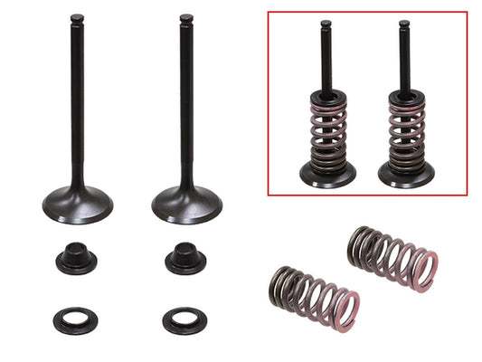 Exhaust Valves (Set of 2 with springs & retainers) Yamaha WRF450 16-20, YZF450 14-19, YZ450FX 16-20 Steel (MX-09554E) (35x5.45x85.77mm)