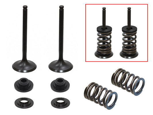 Exhaust Valves (Set of 2 with springs & retainers) Suzuki RMZ450 08-15, RMX450 10-14 Steel (MX-09527E) (31x5.46x80.9mm)