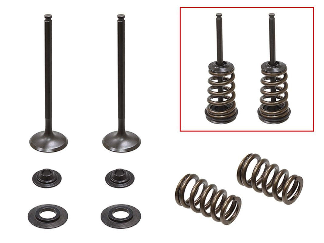 Exhaust Valves (Set of 2 with springs & retainers) KTM SXF250 05-07, EXCF250 05-07