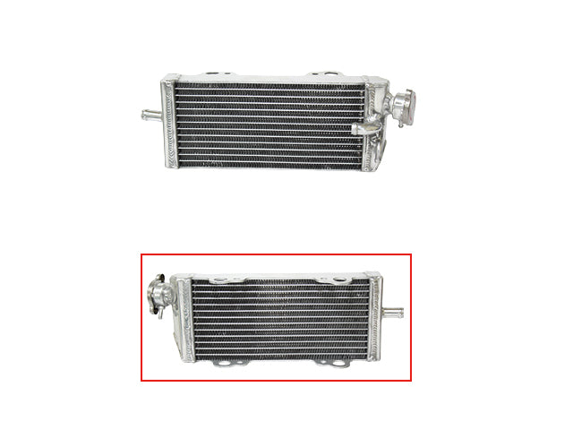 Radiator GasGas EC200 98-06, EC250 98-06, EC300 98-06, MC200 98-06, MC250 98-06, MC300 98-06 Reinforced Standard Capacity Left (with cap)