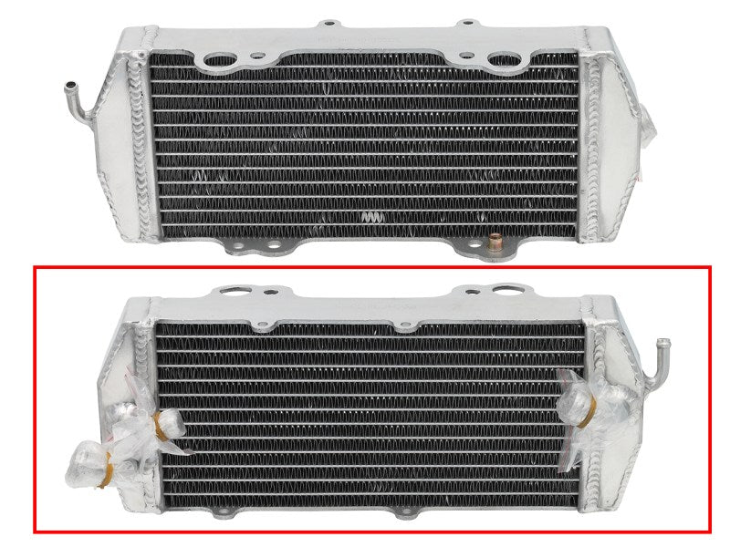 Radiator KTM SX 00-05, EXC 04-07, SX400 00-02, EXC400 00-02, SX450 00-02, EXC450 00-02, SX520 00-02, EXC520 00-02, SX525 00-05, EXC525 00-05 Reinforced Standard Capacity Right