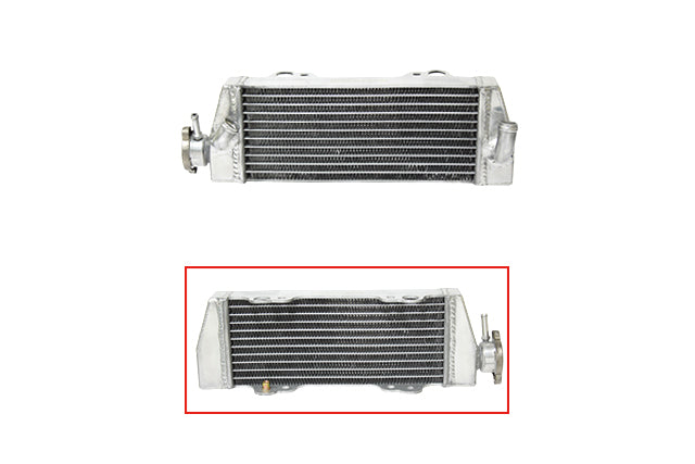 Radiator KTM SX125 98-06, SX144 98-06, SX150 98-06, EXC125 98-06, SX250 03-06 Reinforced Standard Capacity Left (with cap)