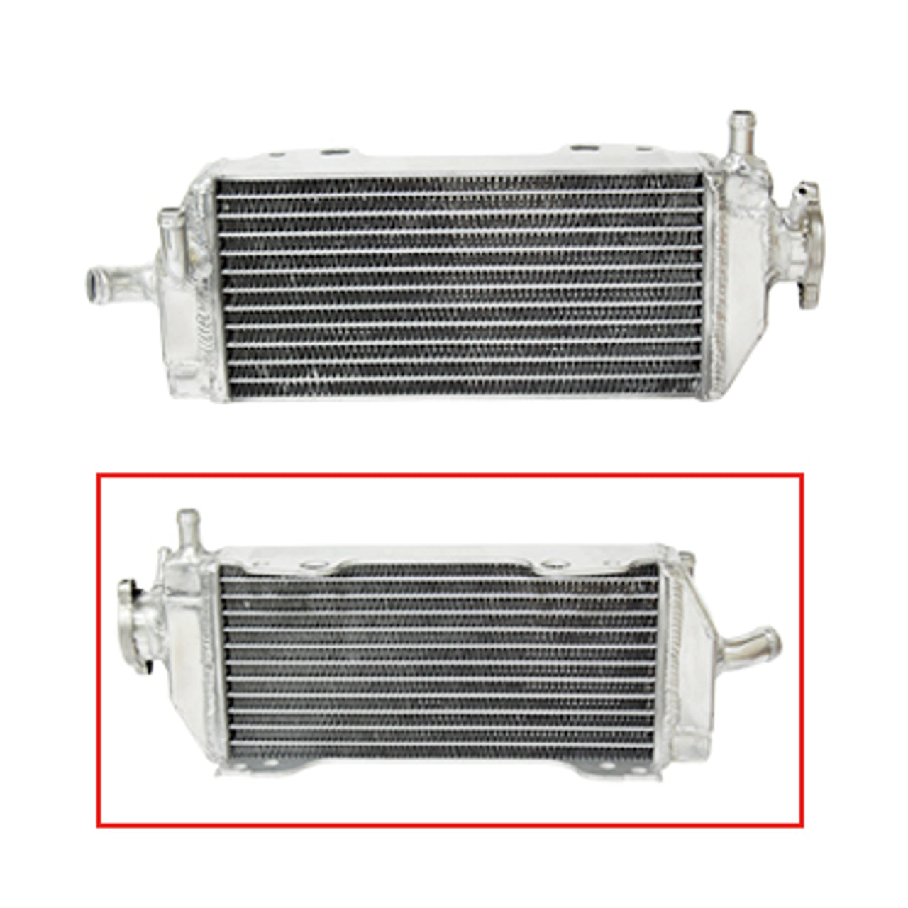 Radiator Suzuki RM125 01-06 Reinforced Standard Capacity Right (with cap)