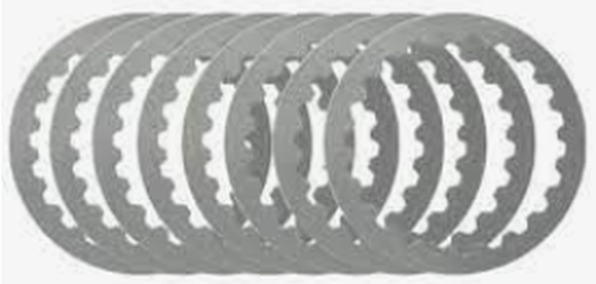 Clutch Steel Plates KTM LC4 620EGS 94-95, 620 Duke 94, 620SC 94-95, 400EGS 94 (7pcs) (PS154A)