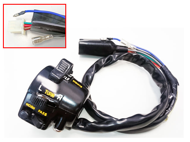 Combined Switch Lights, Indicators, Horn Handlebar Kawasaki KZ400 Left, KZ440 Left, KZ550 Left, KZ750 Left, KZ900 Left